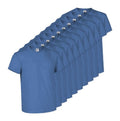 Lots 50 t-shirt bleu 100% coton