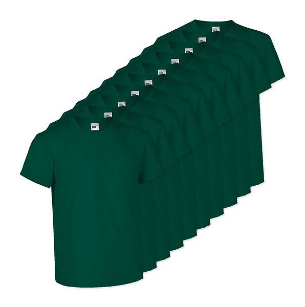 Lots 50 t-shirt vert kaki 100% coton